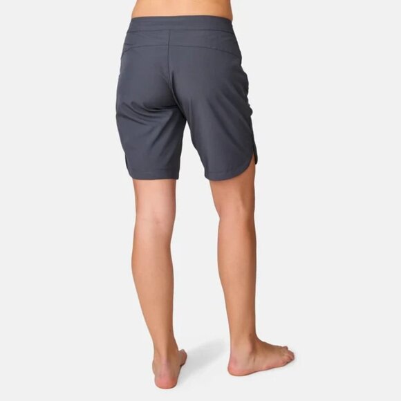 Free Country Bermuda Board Shorts Womens Large Shadow Gray Quick Dry UPF 50 Swim - Picture 3 of 11